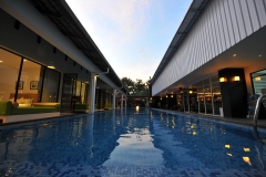 Swimming Pool Night View