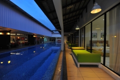Swimming Pool Night View