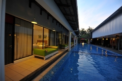 Swimming Pool Night View